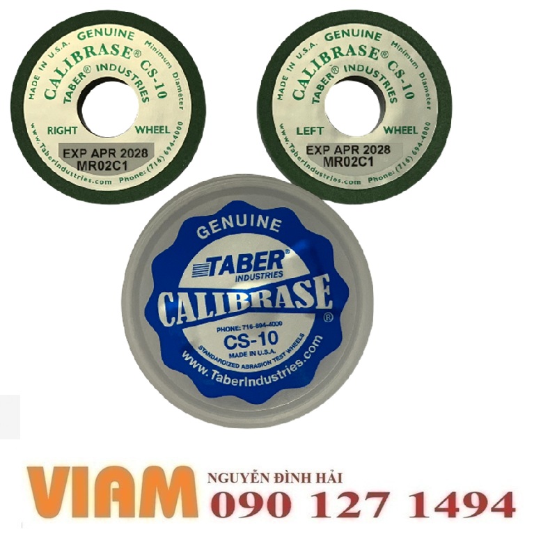 Đá mài Taber CS-10: Chuẩn đo độ bền bề mặt chính xác