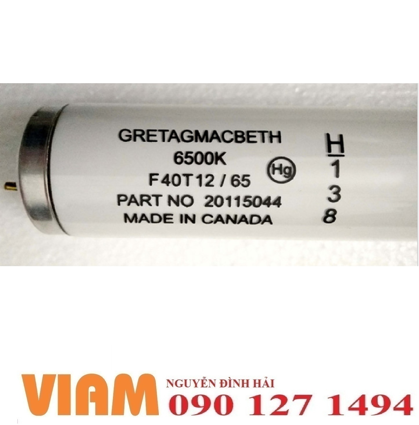 Bóng Đèn D65 So Màu F40T12/6500K Hãng GretagMacbeth