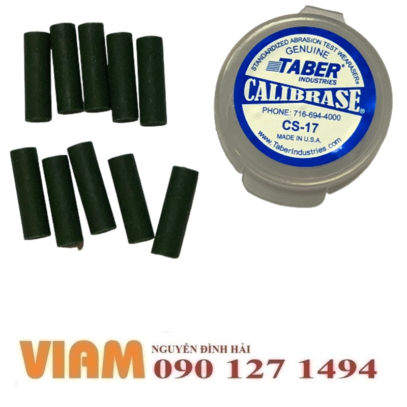 Thanh mài CS-17 hãng Taber loại 10 thanh: giải pháp test mài mòn chuẩn phòng lab