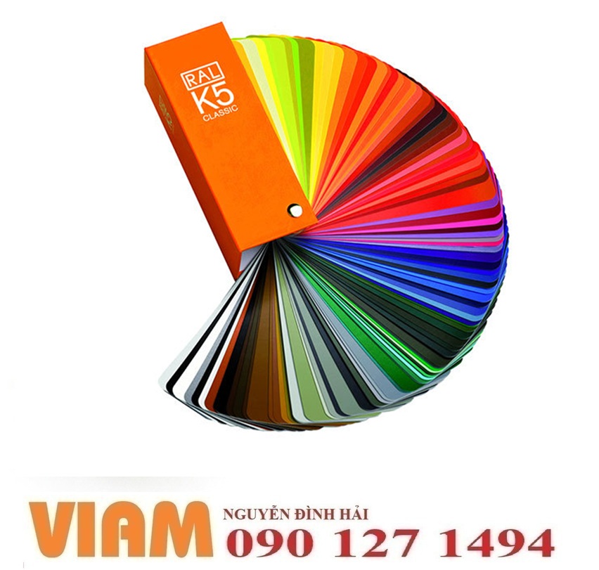 Quạt màu RAL K5 – chuẩn màu Châu Âu cho sơn chính xác