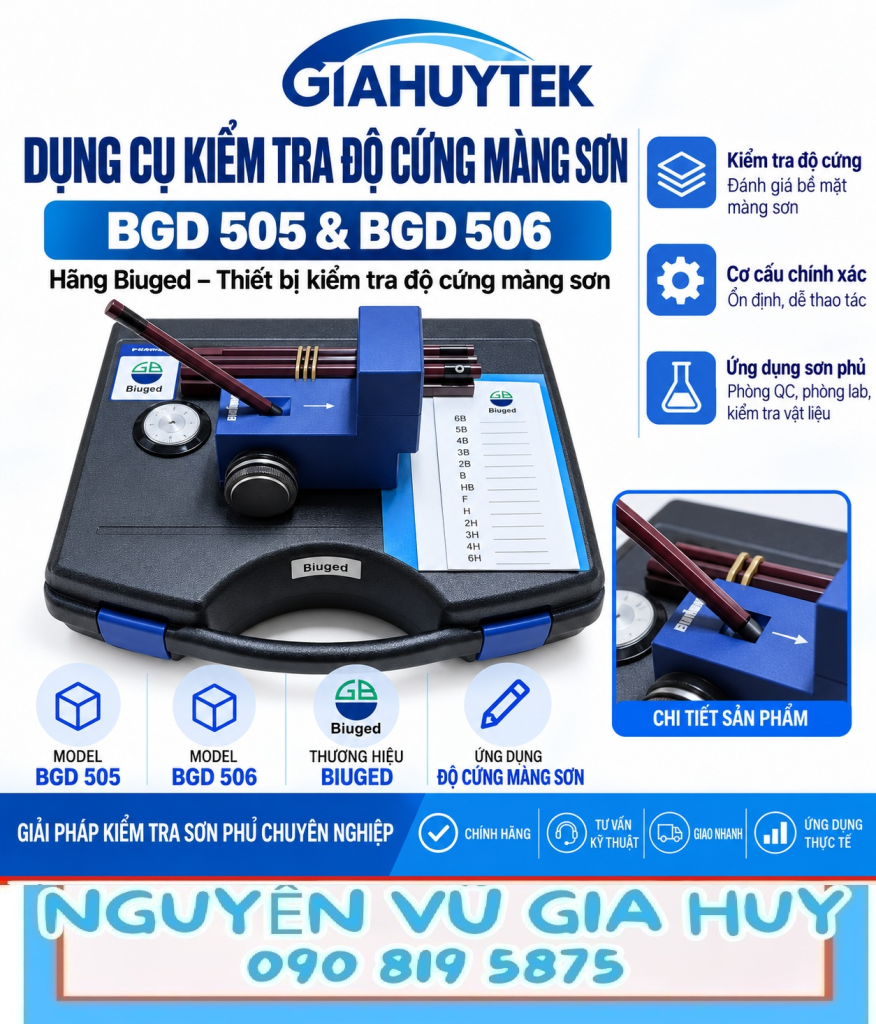 Dụng cụ kiểm tra độ cứng màng sơn Biuged BGD 505 và BGD 506